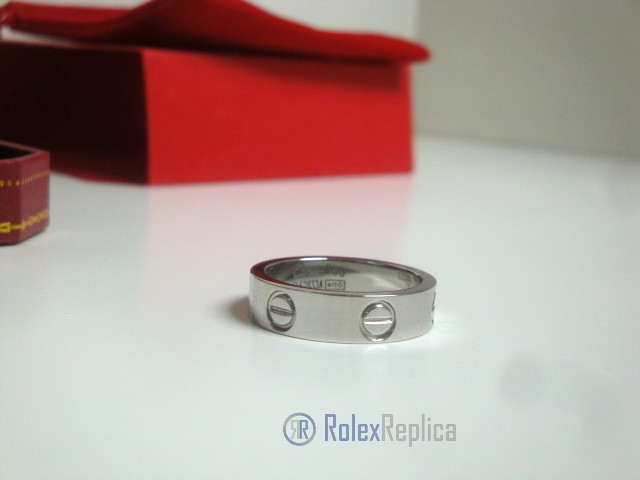Cartier replica gioiello anello love white gold - immagine 5