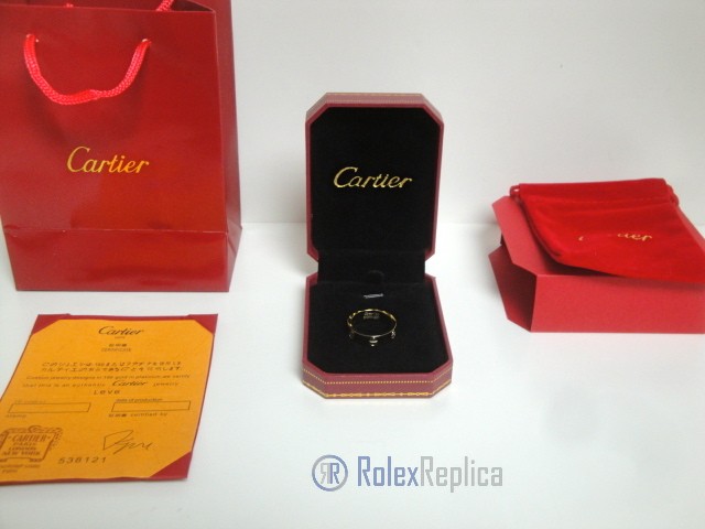 Cartier replica gioiello anello love yellow gold - immagine 2
