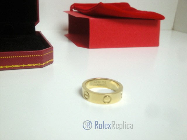 Cartier replica gioiello anello love yellow gold - immagine 4
