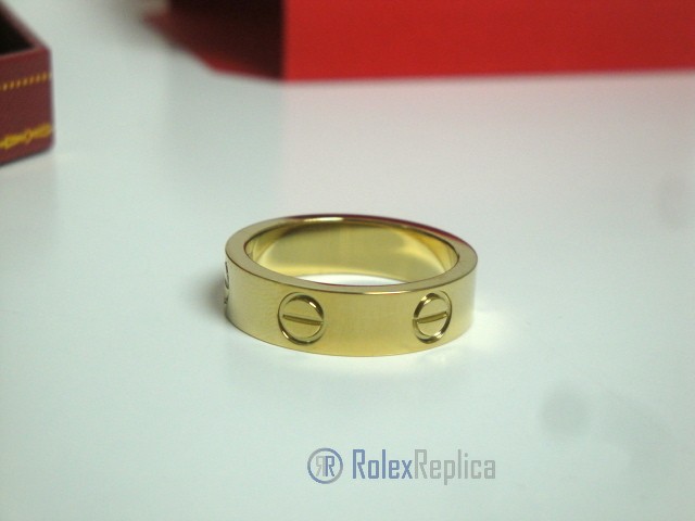 Cartier replica gioiello anello love yellow gold - immagine 6