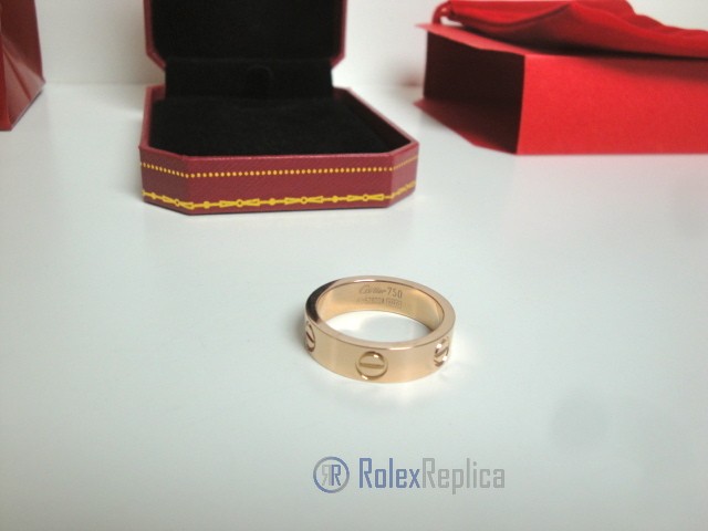 Cartier replica gioiello anello love rose gold - immagine 4