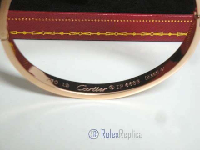 Cartier replica gioiello bracciale love rose gold pavè diamond - immagine 10