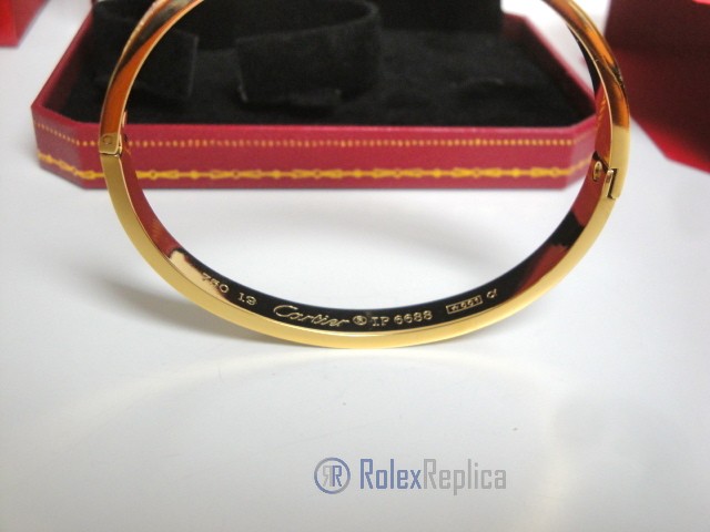 Cartier replica gioiello bracciale love yellow gold pavè diamond - immagine 10
