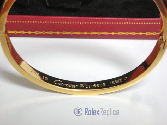 Cartier replica gioiello bracciale love yellow gold pavè diamond - immagine 12