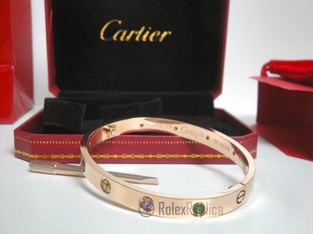 Cartier replica gioiello bracciale love rose gold 10diamandi - immagine 11