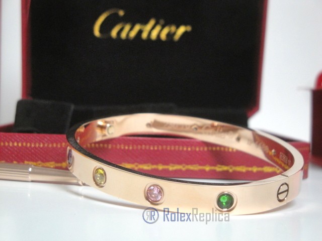 Cartier replica gioiello bracciale love rose gold 10diamandi - immagine 13