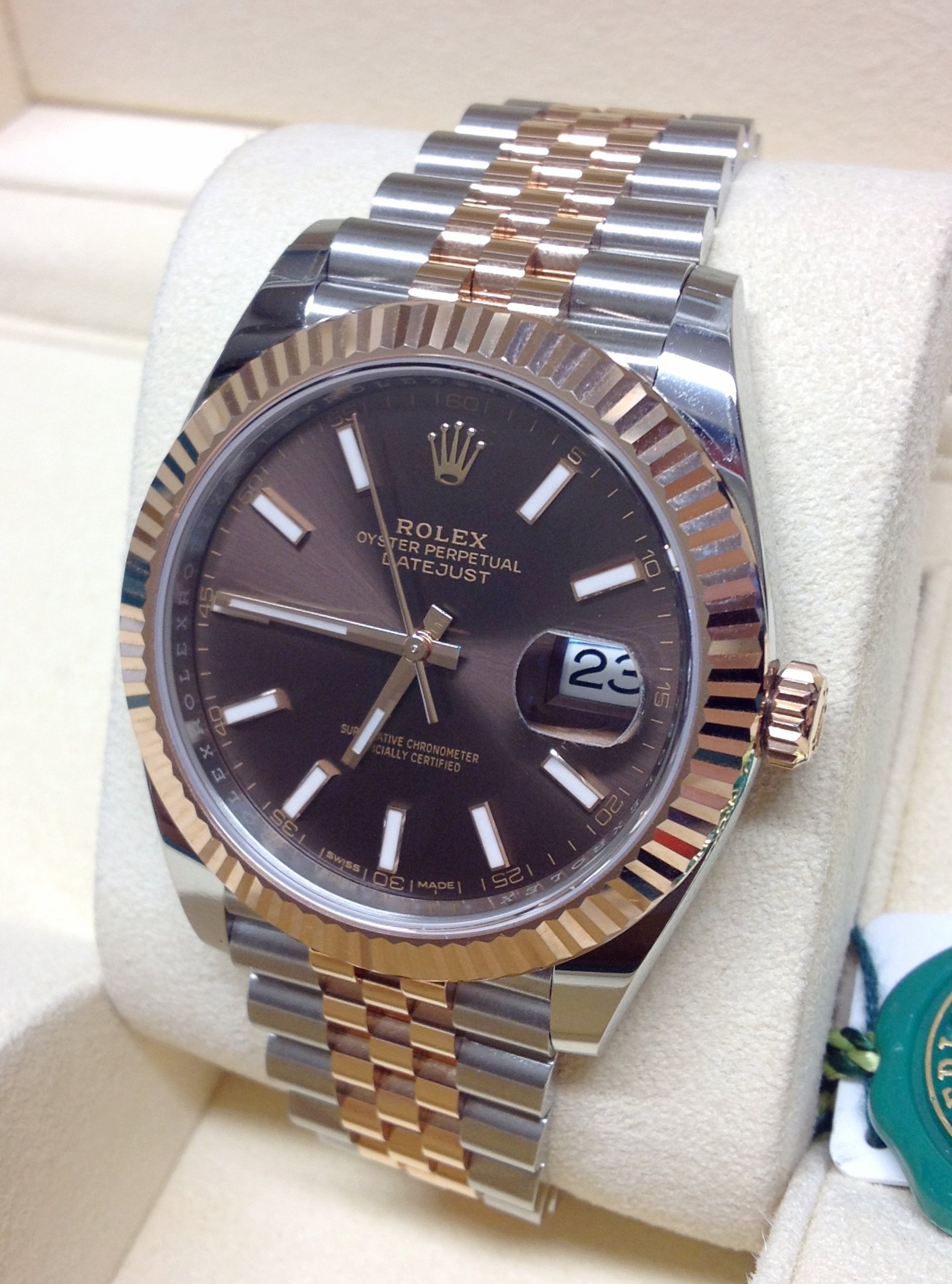Rolex replica Datejust 41mm 126331 Bi-Colour clone movement - immagine 4