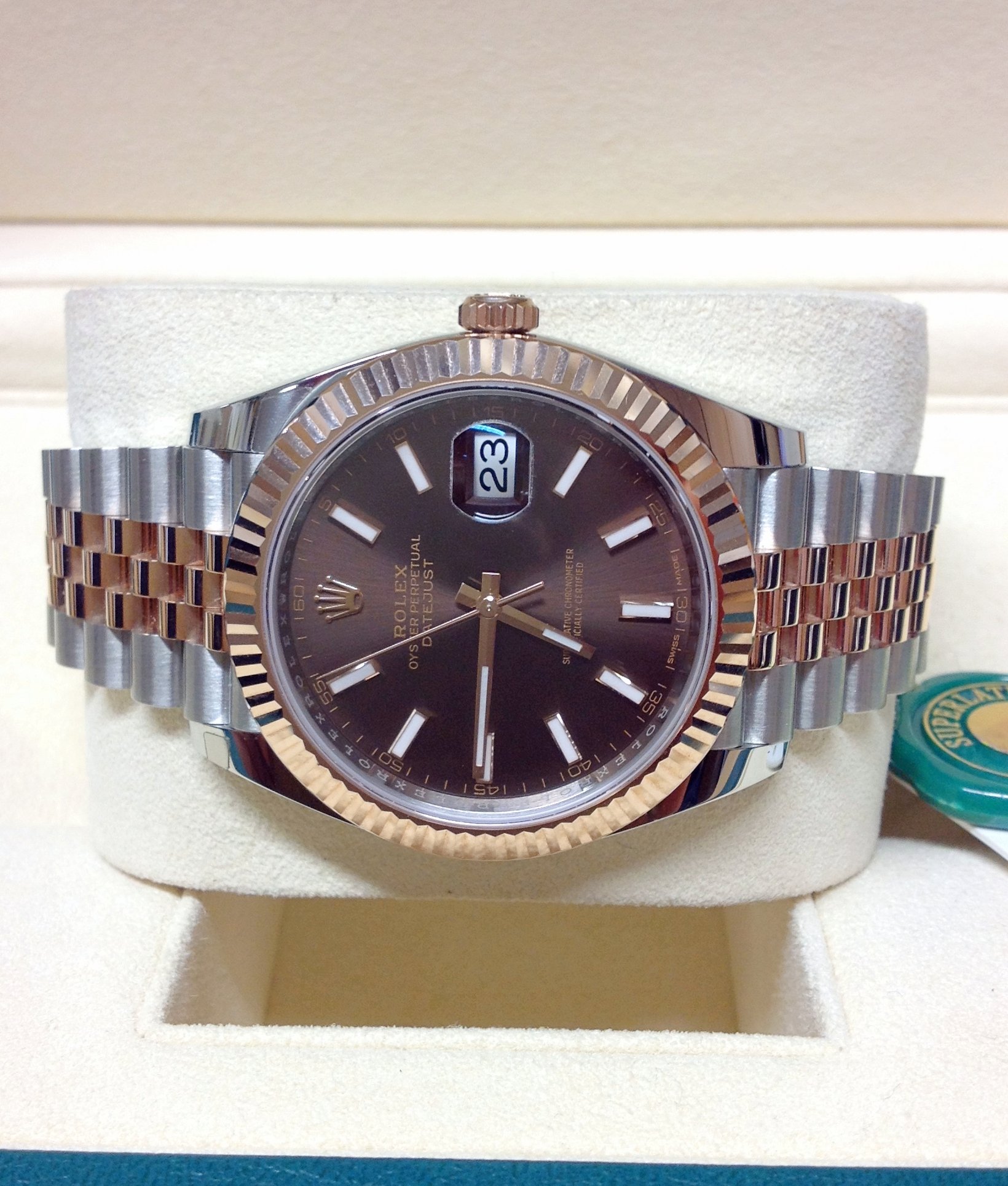 Rolex replica Datejust 41mm 126331 Bi-Colour clone movement - immagine 6