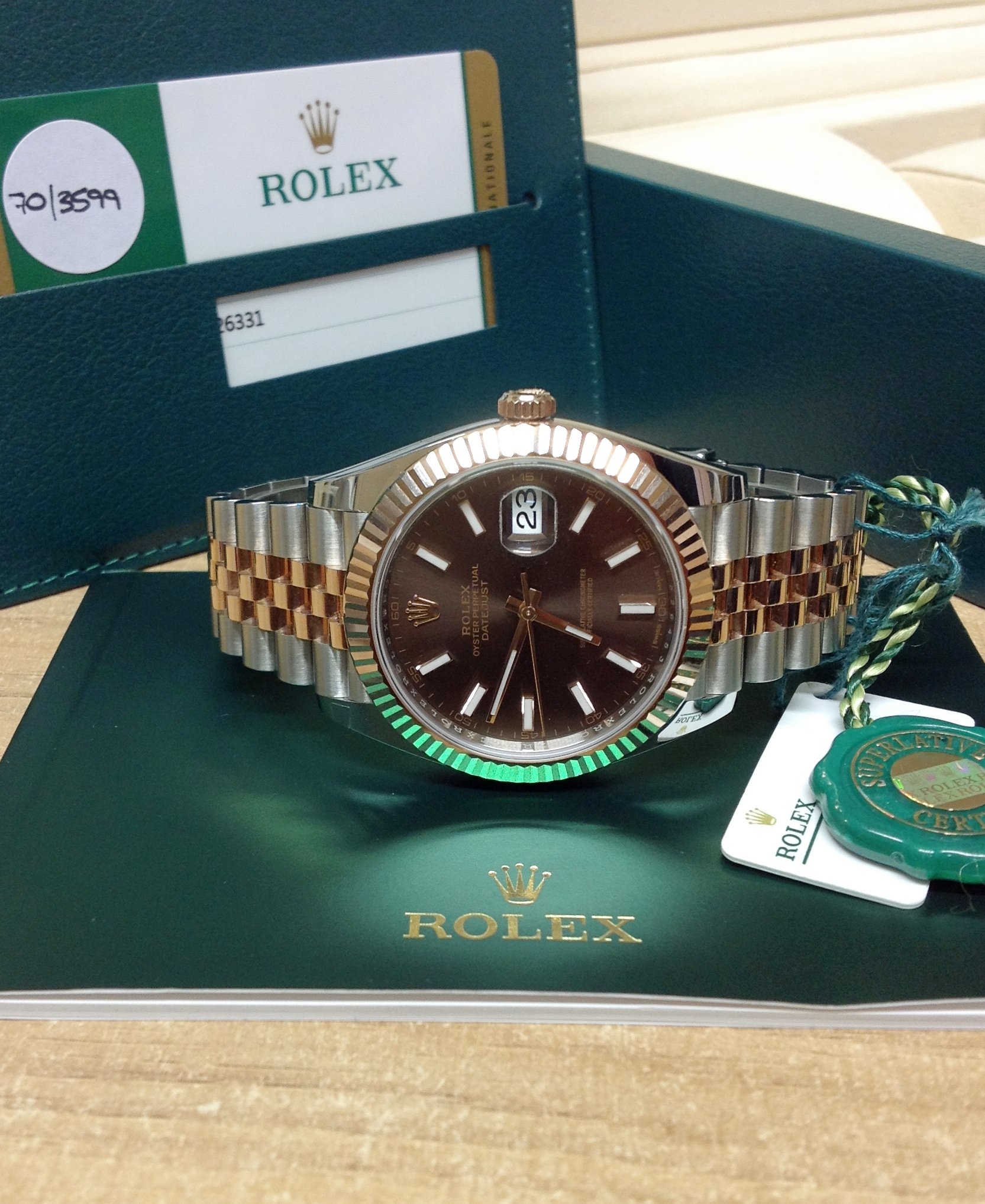 Rolex replica Datejust 41mm 126331 Bi-Colour clone movement - immagine 7