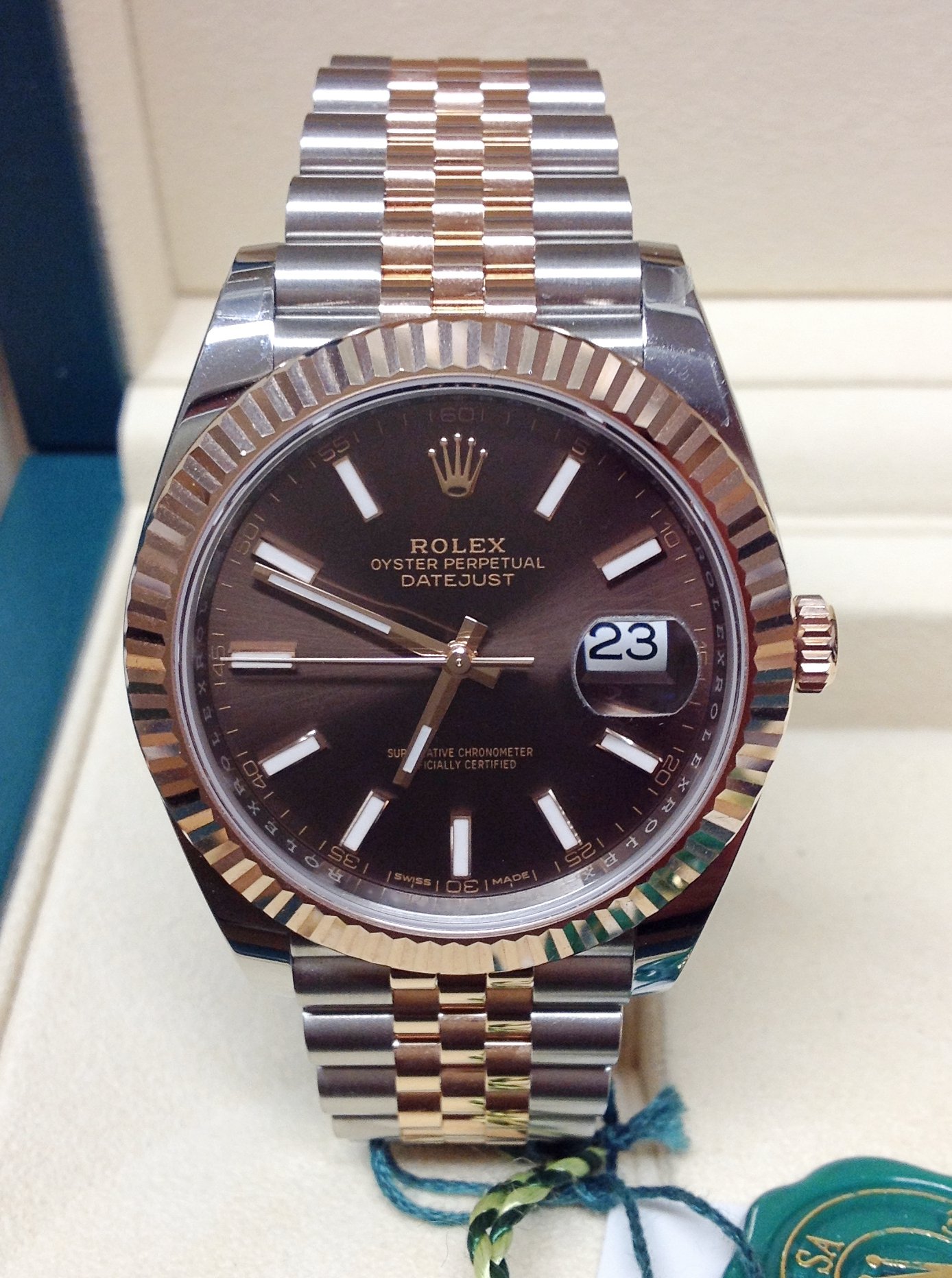 Rolex replica Datejust 41mm 126331 Bi-Colour clone movement - immagine 8