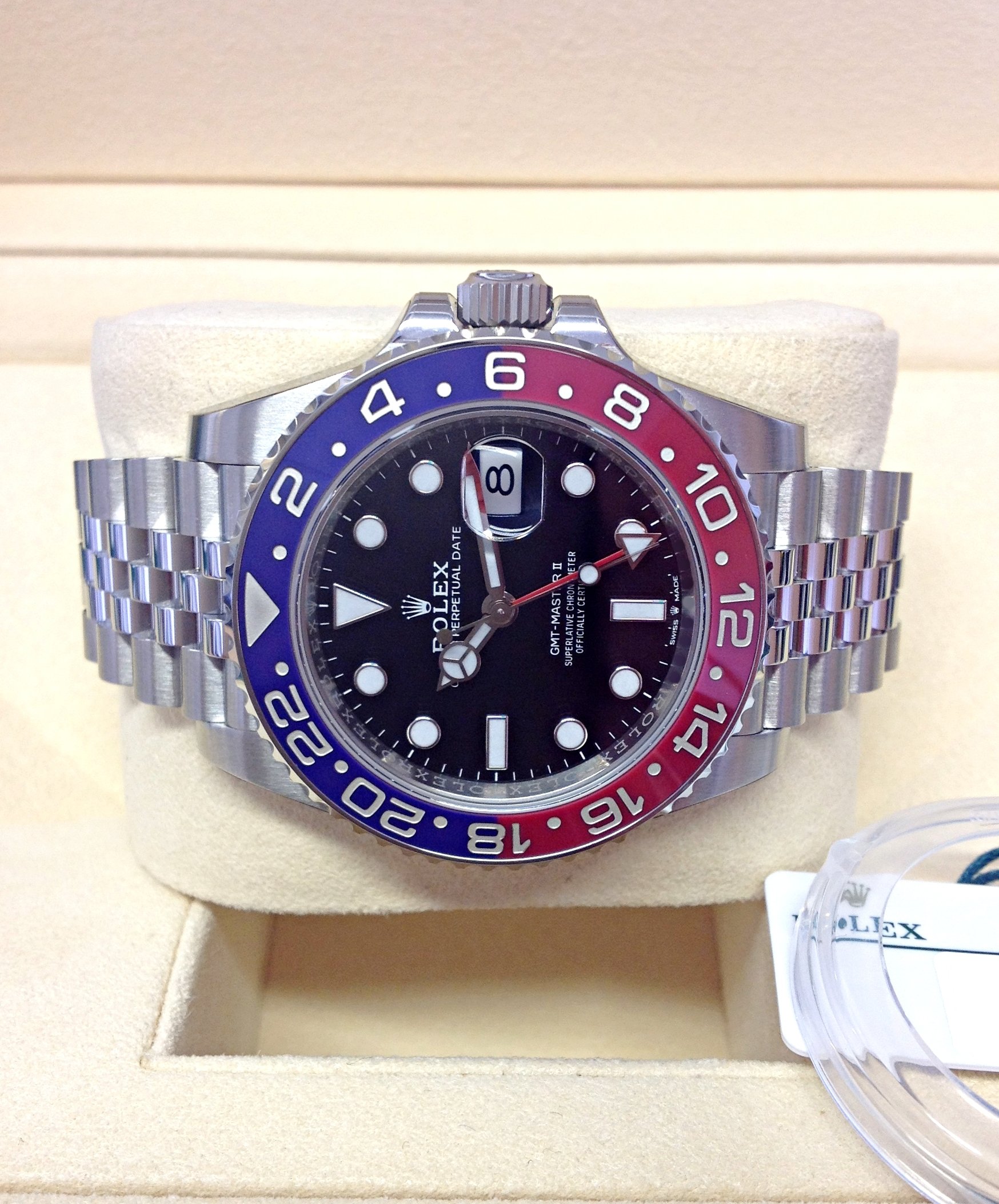 Rolex replica GMT Master II 126710BLRO Pepsi 3285 clone movement - immagine 6