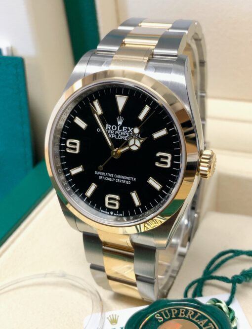 Rolex replica explorer I 36mm 124273 acciaio-oro - immagine 2